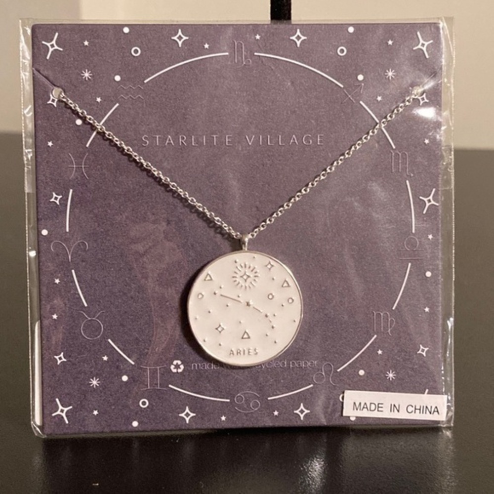 Aries Zodiac Pendant Necklace